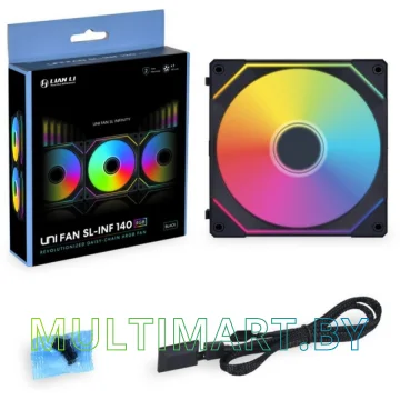 Вентилятор для корпуса Lian Li Uni Fan SL Infinity 140 ARGB Black (G99.14SLIN1B.00) картинка 4